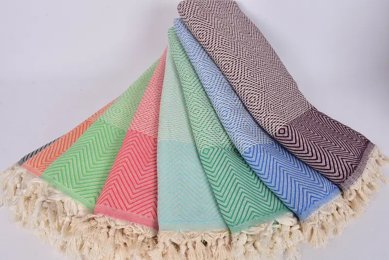 92x80 Cotton Diamond Towel, Tablecloth, Custom Wedding Gifts, Bachelorette Party Items, Halloween Gifts, Woven Blanket, Beach Wedding Favor - 4