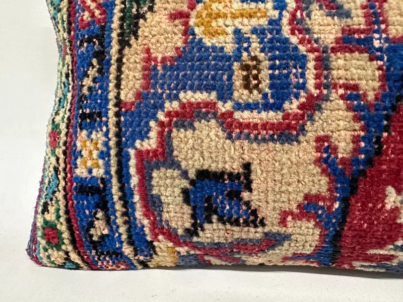 Kilimkissen, Kissenschein, türkisches Kilim -Kissen, gedämpftes Kissen, Wandteppichkissen, Vintage -Kissen, 12 x 36 rote Kissenbezüge - 4