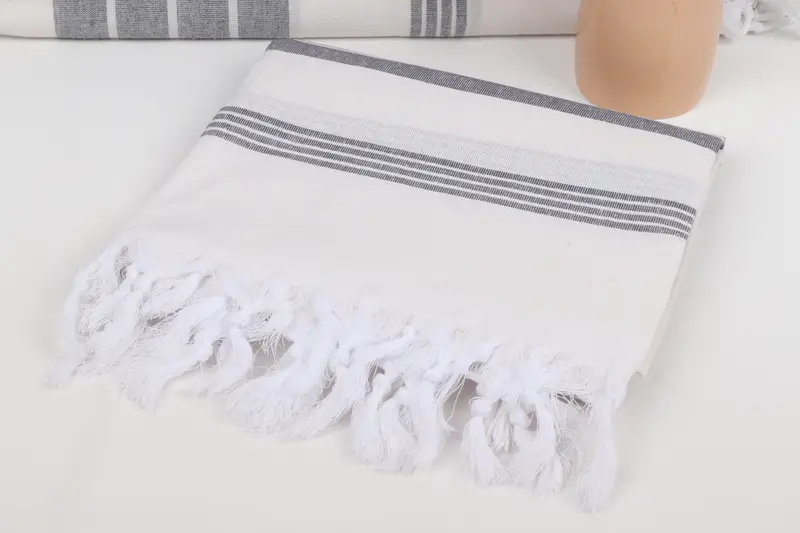 Hochzeitsgeschenke Handtuch, türkisches Badetuch für Spa, monogrammiertes Strandtuch, großes türkisches Handtuch, 68x36 Baumwollstreifen -Handtuch, personalisiertes Geschenk für sie - 5