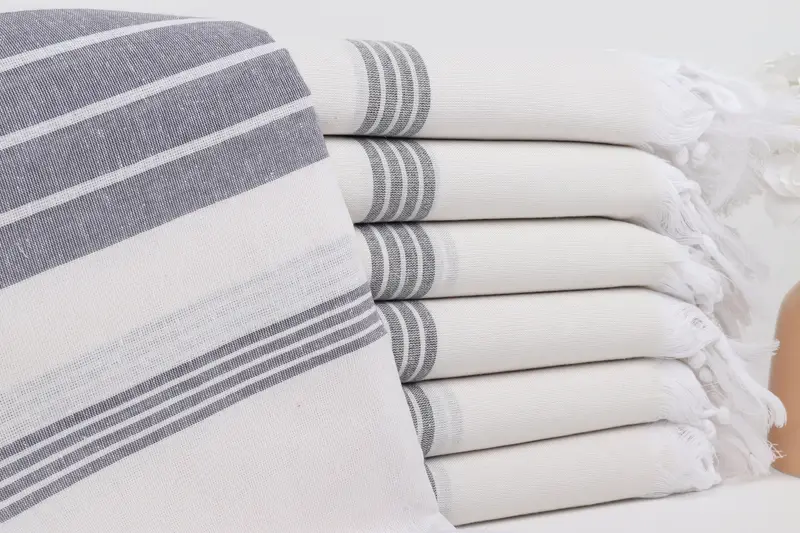 Hochzeitsgeschenke Handtuch, türkisches Badetuch für Spa, monogrammiertes Strandtuch, großes türkisches Handtuch, 68x36 Baumwollstreifen -Handtuch, personalisiertes Geschenk für sie - 1