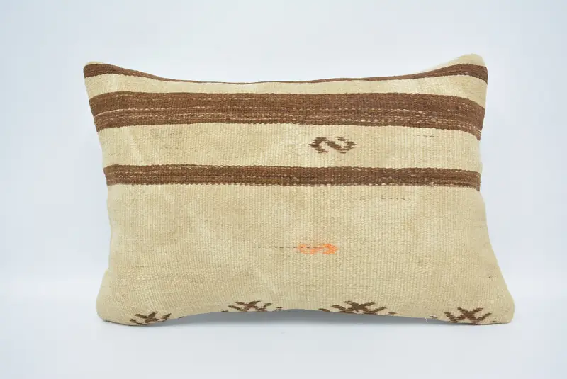 16x24 Beige Cushion, Outdoor Throw Pillow Sham, Vintage Kilim Throw Pillow, Kilim Pillow Cover, Pillow Cover, Throw Kilim Pillow - 1