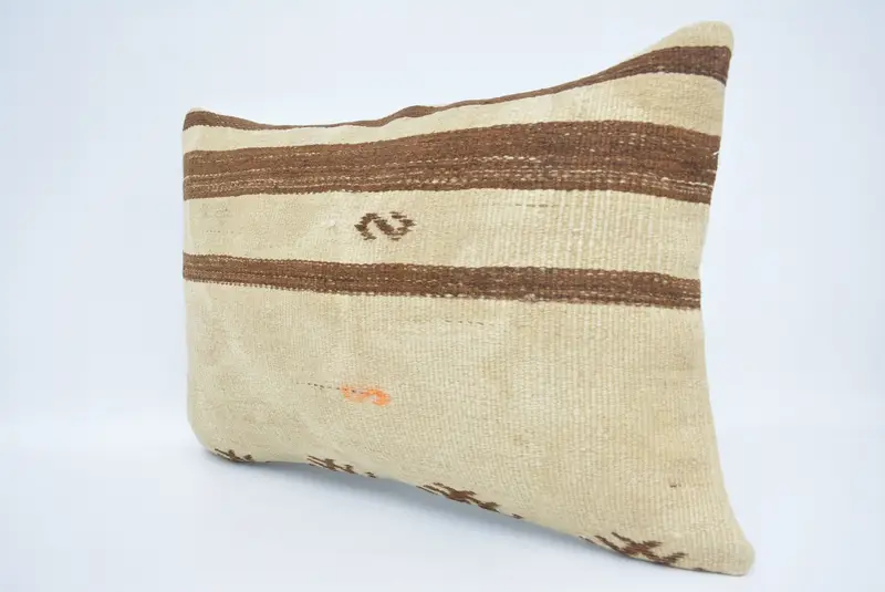 16x24 Beige Cushion, Outdoor Throw Pillow Sham, Vintage Kilim Throw Pillow, Kilim Pillow Cover, Pillow Cover, Throw Kilim Pillow - 4