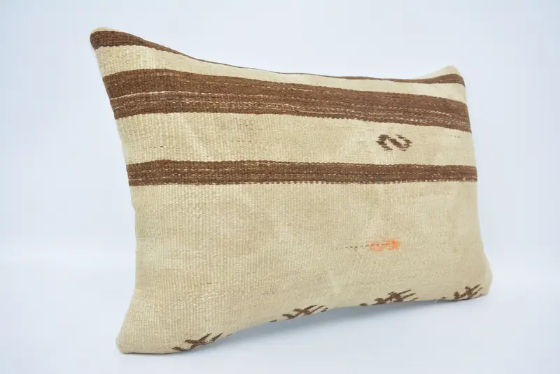 16x24 Beige Cushion, Outdoor Throw Pillow Sham, Vintage Kilim Throw Pillow, Kilim Pillow Cover, Pillow Cover, Throw Kilim Pillow - 3
