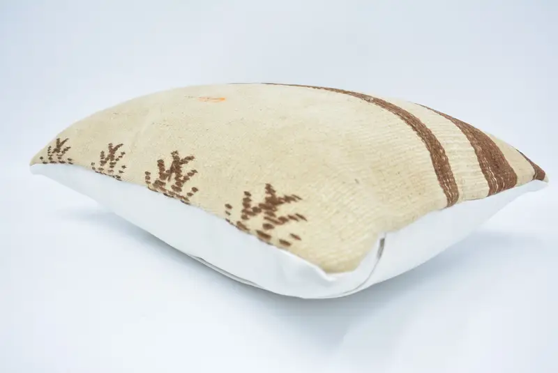 16x24 Beige Cushion, Outdoor Throw Pillow Sham, Vintage Kilim Throw Pillow, Kilim Pillow Cover, Pillow Cover, Throw Kilim Pillow - 6