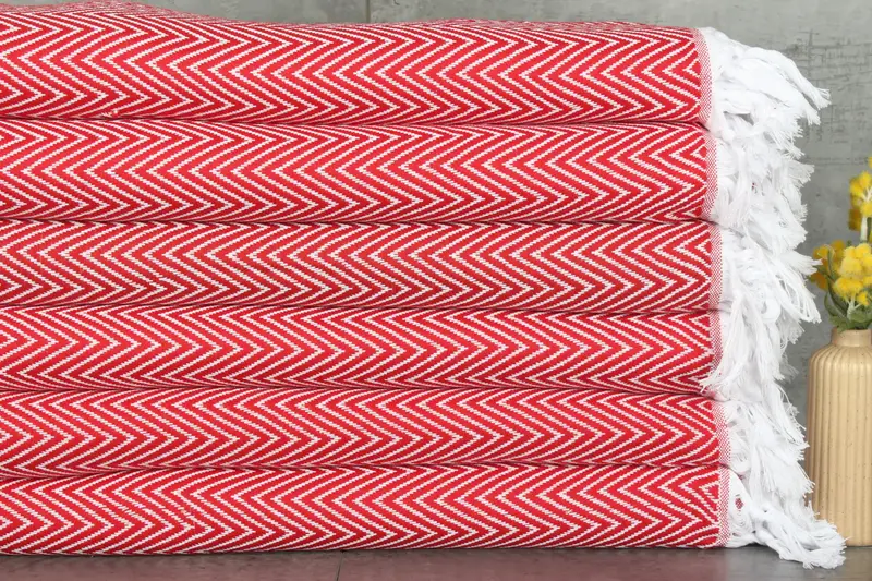 Housewarming Gift, Turkish Bedspread, Wedding Favors, Bachelorette Gifts, 96x80 Cotton Chevron Towel, Personalized Wedding Gift For Couple - 1