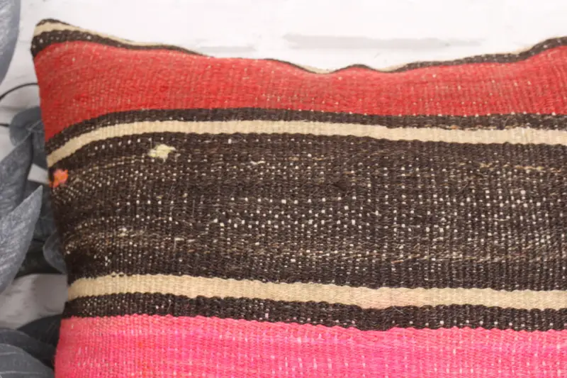 Neutral Throw Pillow Cover, Ethnical Kilim Rug Pillow, Pillow Case, Throw Kilim Pillow, 18x18 Pink Pillow, Antique Pillows, Retro Cushion - 2