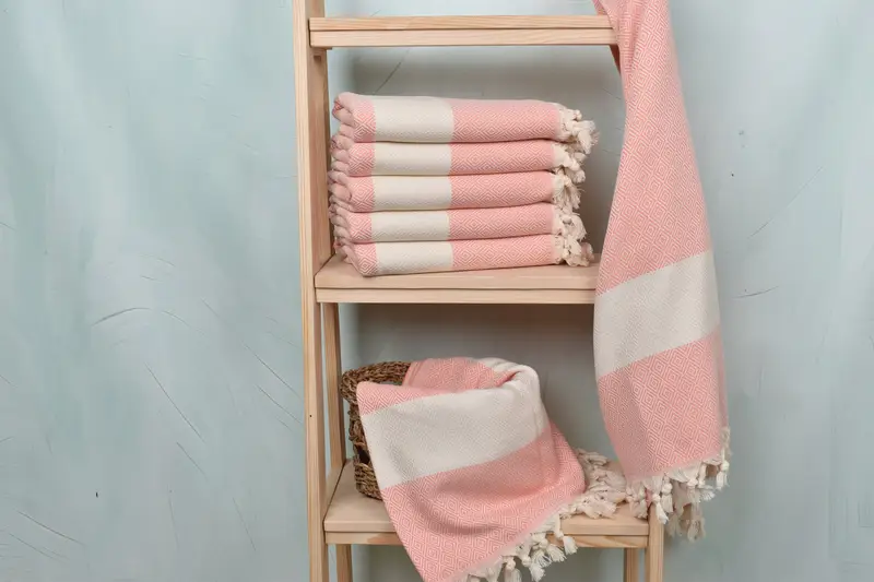 Peshtemal Towel, 70x40 Cotton Diamond Towel, Holiday Towel, Wedding Favors, Bachelor Bachelorette Party Favors, Beach Towel Bulk, Unique Gift - 3