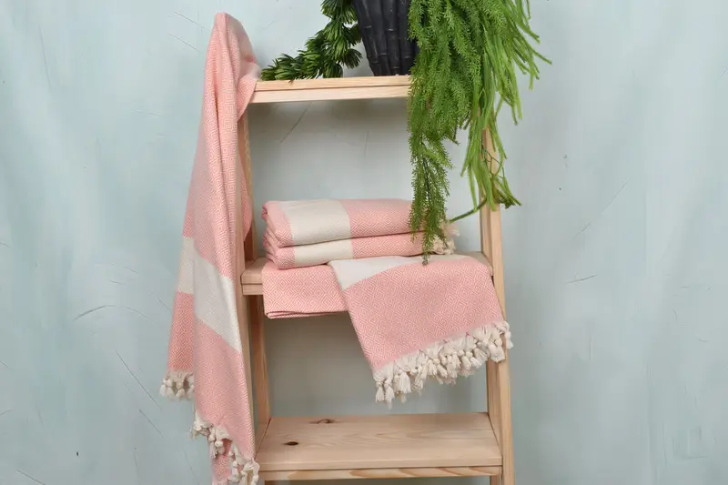 Peshtemal Towel, 70x40 Cotton Diamond Towel, Holiday Towel, Wedding Favors, Bachelor Bachelorette Party Favors, Beach Towel Bulk, Unique Gift - 6