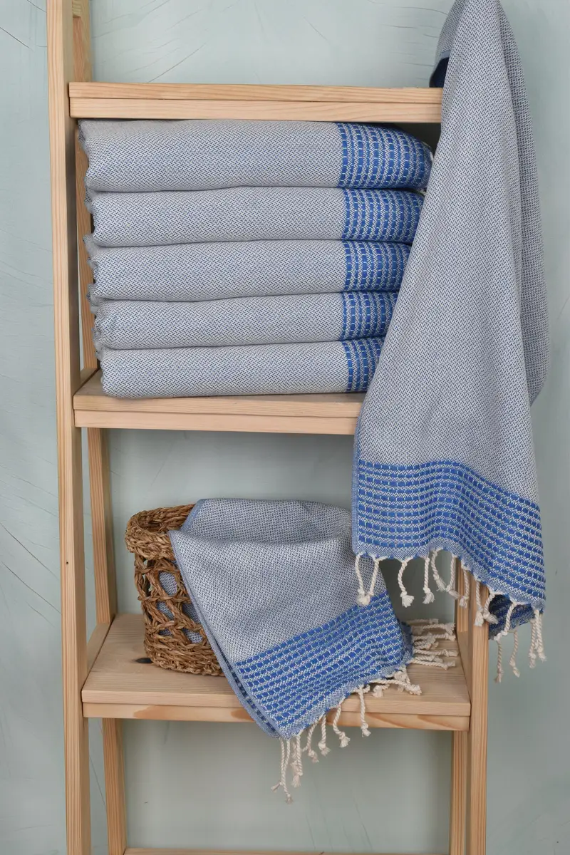 Personalized Kitchen Towel, Turkish Towel Hand Towel, Travel Towel, Maid Of Honor Gift, Spa Towel, Kitchen Towel, 40x20 Cotton Striped Towel - 3