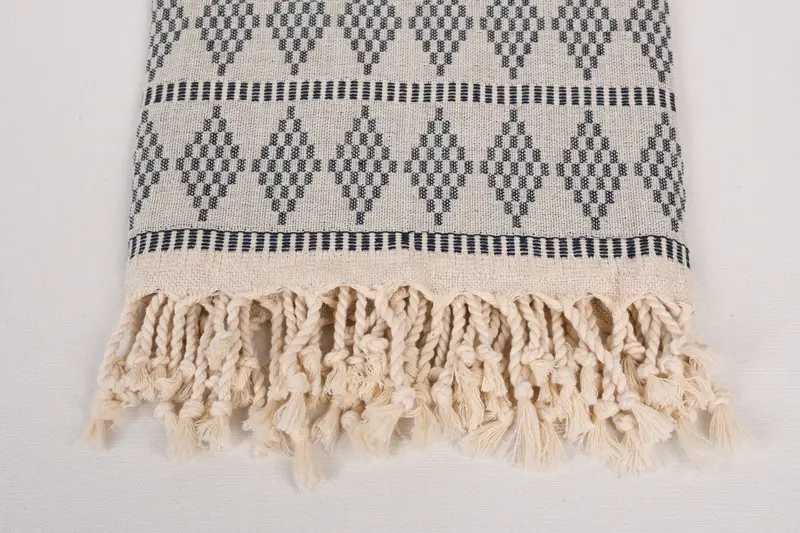 Turkish hand towel, Turkish bath towel, Spa Towel, Beach Towel Bulk, Handmade Turkish hammam towel, Baby Boy Gift, 70x36 Linen Kilim Design Towel - 3