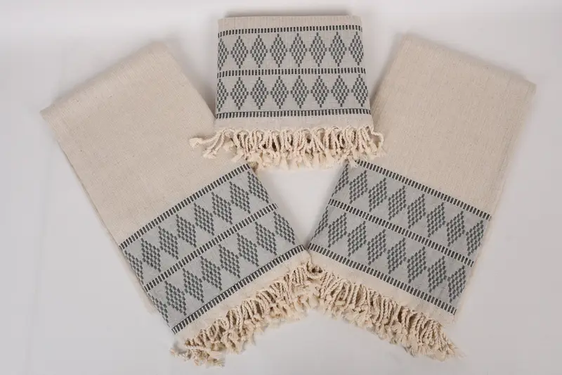 Turkish hand towel, Turkish bath towel, Spa Towel, Beach Towel Bulk, Handmade Turkish hammam towel, Baby Boy Gift, 70x36 Linen Kilim Design Towel - 6