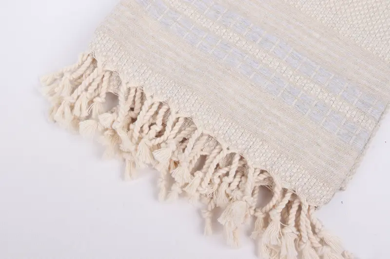 Summer Gift, Employee Gifts, Monogrammed Turkish Towel, Bridesmaid Gift Towel, 68x40 Linen Striped Towel, Bridesmaid Gift, Travel Towel - 7