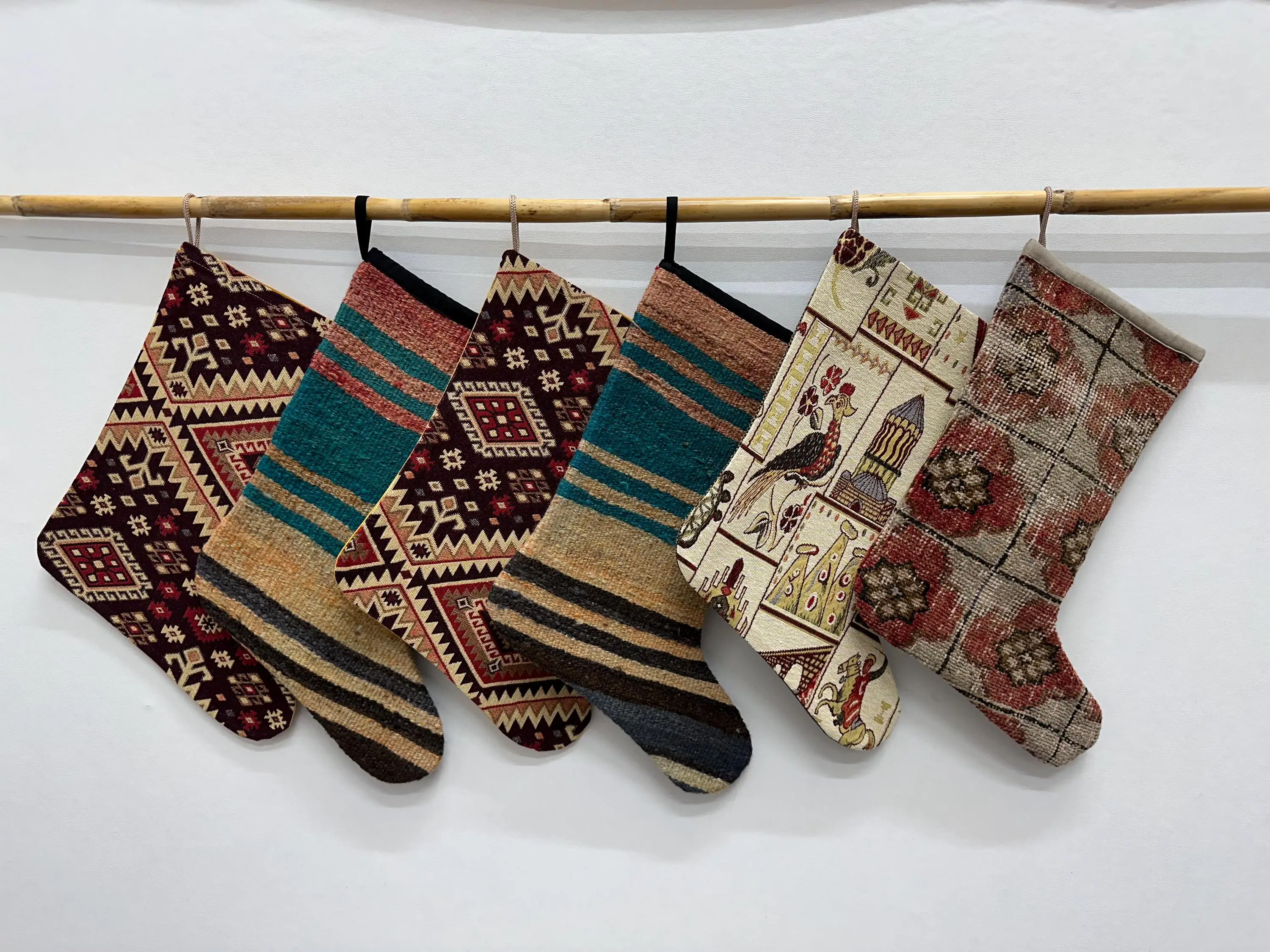 Kişiye Özel Noel Çorabı, 8 İnç Süs Desenli Çorap - 1
