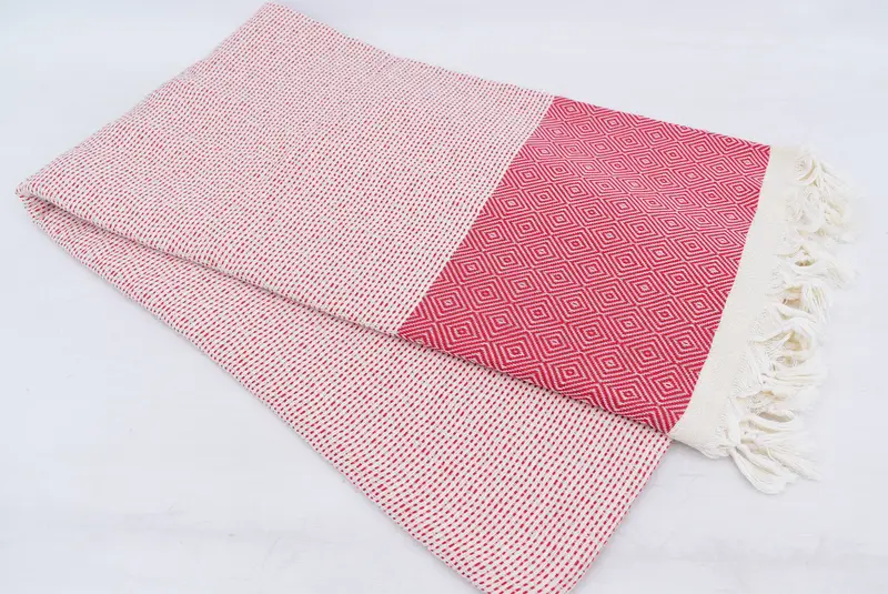 104x80 Cotton Diamond Towel, Boyfriend Gift, Decorative Blanket, Bedspread, Custom Shower Curtain, Wedding Favors, Turkish Cotton Throw Blanket - 5