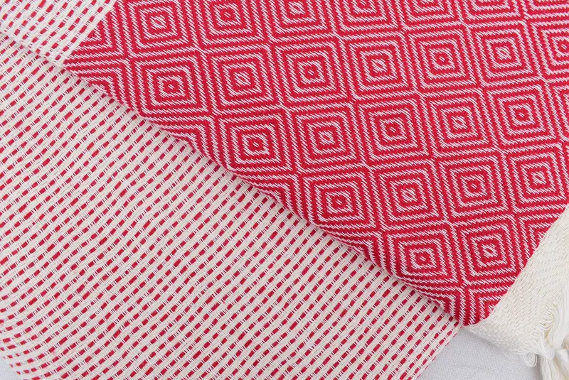 104x80 Cotton Diamond Towel, Boyfriend Gift, Decorative Blanket, Bedspread, Custom Shower Curtain, Wedding Favors, Turkish Cotton Throw Blanket - 6
