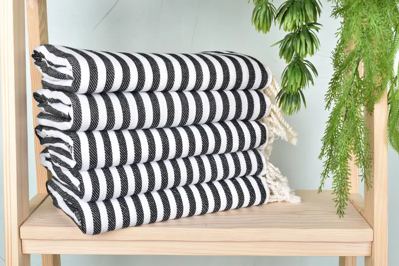 70x40 Cotton Striped Towel, Christmas Gift, Scarf Towel, Bachelor Bachelorette Party Favors, Personalized Gift, Unique Wedding Gift, Cotton towel - 2