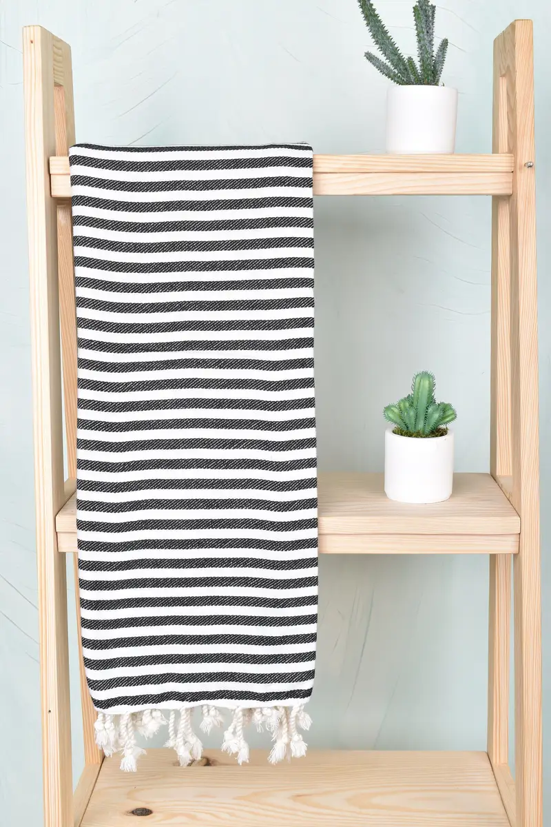 70x40 Cotton Striped Towel, Christmas Gift, Scarf Towel, Bachelor Bachelorette Party Favors, Personalized Gift, Unique Wedding Gift, Cotton towel - 8