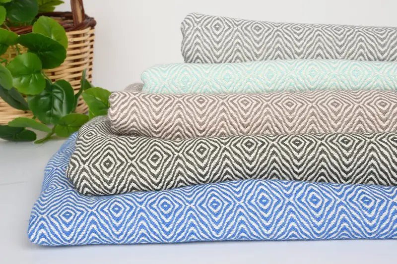 Luxury towel, Beach Towel Bulk, Family Gift Basket, Organic Cotton Towel, Wedding Gift Ideas, 70x40 Cotton Zigzag Diamond Towel, Turkish bath towel - 4
