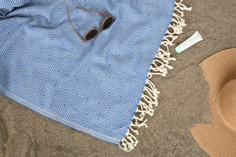 Luxury towel, Beach Towel Bulk, Family Gift Basket, Organic Cotton Towel, Wedding Gift Ideas, 70x40 Cotton Zigzag Diamond Towel, Turkish bath towel - 7