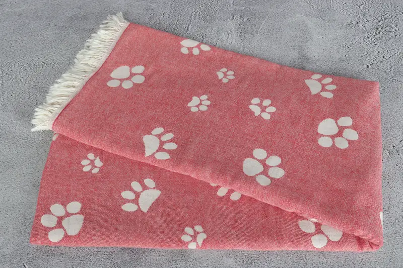 Travel towel, Beach towel, Monogram Turkish Bath Towel, Spa Gift Towel, Beach Towel Bulk, Bachelor Gift, Custom Gift, 70x36 Cotton Paw Design Towel - 7