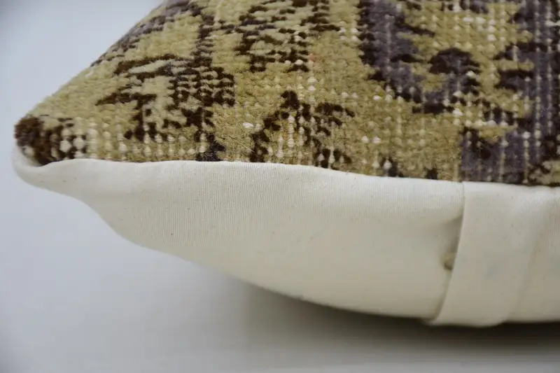 12x20 Beige Pillow Sham, Vintage Pillow, Vintage Kilim Throw Pillow, Pillow Sham, Retro Cushion Case, Pillow for Couch - 5