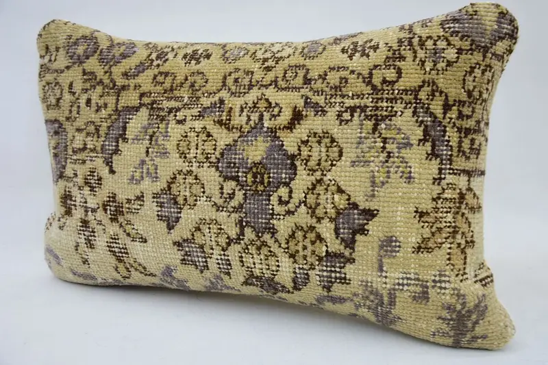 12x20 Beige Pillow Sham, Vintage Pillow, Vintage Kilim Throw Pillow, Pillow Sham, Retro Cushion Case, Pillow for Couch - 3