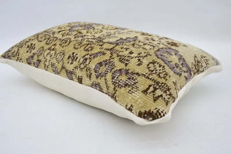 12x20 Beige Pillow Sham, Vintage Pillow, Vintage Kilim Throw Pillow, Pillow Sham, Retro Cushion Case, Pillow for Couch - 6