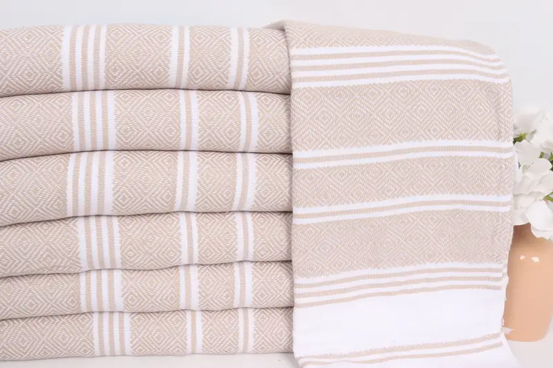 Xmas Gifts, Monogrammed Turkish Towel, Small Bath Towels, Wedding Gift, Spa Gift, Personalized Hand Towel, Holiday Towel, 40x18 Cotton Diamond Towel - 2