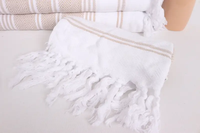 Xmas Gifts, Monogrammed Turkish Towel, Small Bath Towels, Wedding Gift, Spa Gift, Personalized Hand Towel, Holiday Towel, 40x18 Cotton Diamond Towel - 4