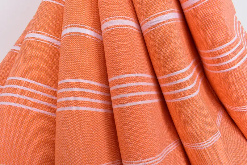 Turkish Towel USA, Absorbent Turkish towel, Gift For Her, Luxury Turkish peshtemal beach towel, Bachelor Gift, 70x40 Cotton Striped Towel - 5