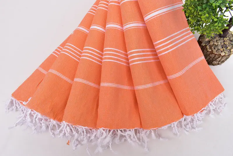 Turkish Towel USA, Absorbent Turkish towel, Gift For Her, Luxury Turkish peshtemal beach towel, Bachelor Gift, 70x40 Cotton Striped Towel - 4