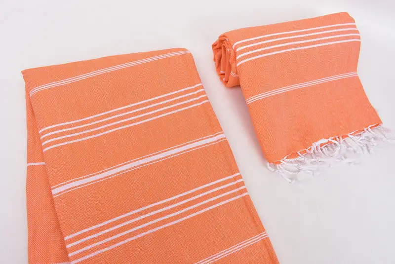 Turkish Towel USA, Absorbent Turkish towel, Gift For Her, Luxury Turkish peshtemal beach towel, Bachelor Gift, 70x40 Cotton Striped Towel - 7