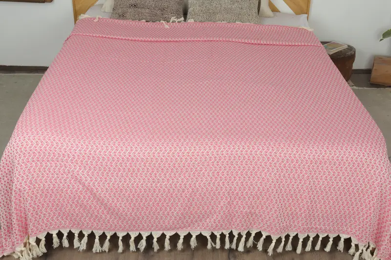 Personalized Wedding Gift For Couple, Personalized Blanket, 96x92 Cotton Herringbone Towel, Turkish Blanket, Aesthetic Blanket, Woven Blanket - 8