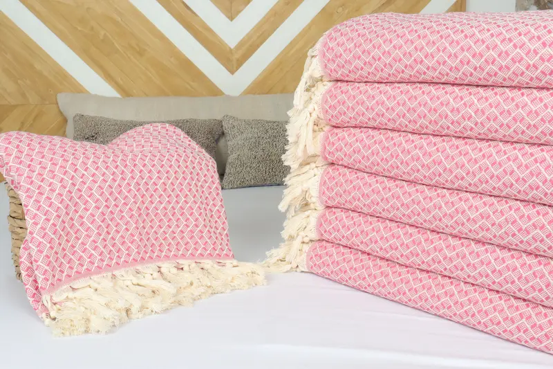 Personalized Wedding Gift For Couple, Personalized Blanket, 96x92 Cotton Herringbone Towel, Turkish Blanket, Aesthetic Blanket, Woven Blanket - 4