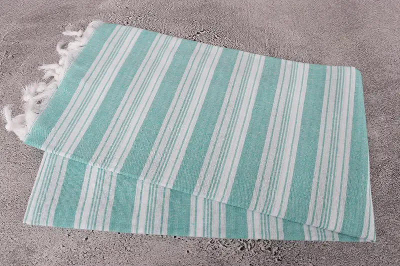 Personalized Gift, Bridesmaid Gift, Personalized Wedding Gift, Luxury Turkish peshtemal beach towel, Unique Gift, 70x40 Cotton Striped Towel - 6