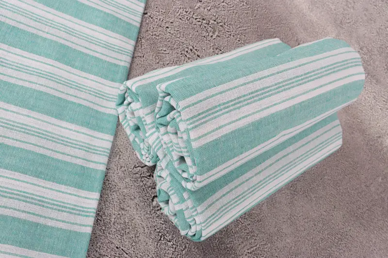 Personalized Gift, Bridesmaid Gift, Personalized Wedding Gift, Luxury Turkish peshtemal beach towel, Unique Gift, 70x40 Cotton Striped Towel - 8