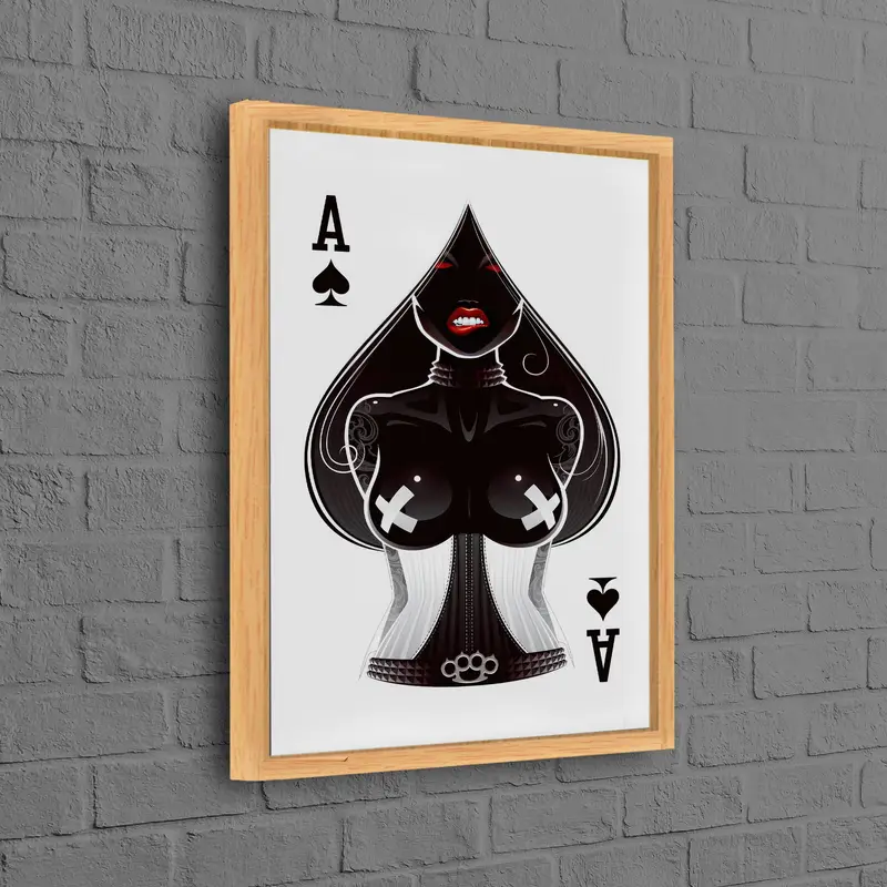 Trendy Seksi Kadın Kanvası: Erkek Mağaranız için Zarif Sanat