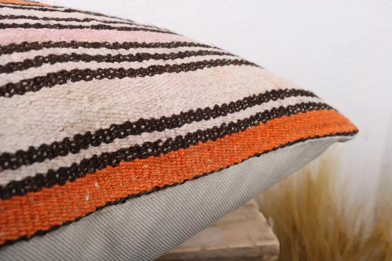 Nautical Throw Pillow Case, Gift Pillow, Antique Pillows, Morroccon Kilim Cushion Cushion, 20x20 Orange Cushion, Pillow, Boho Pillow Sham Cover - 6