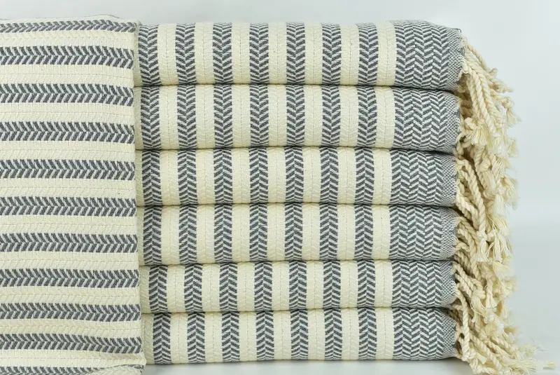 70x40 Cotton Chevron Towel, Custom Gift, Organic Towel, Best Wedding Gift, Bachelorette Party Gift, Wedding Day Gift For Bride, Beach Towel Bulk - 1