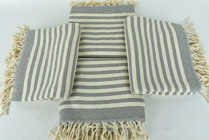 70x40 Cotton Chevron Towel, Custom Gift, Organic Towel, Best Wedding Gift, Bachelorette Party Gift, Wedding Day Gift For Bride, Beach Towel Bulk - 6
