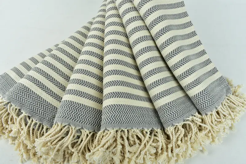 70x40 Cotton Chevron Towel, Custom Gift, Organic Towel, Best Wedding Gift, Bachelorette Party Gift, Wedding Day Gift For Bride, Beach Towel Bulk - 4