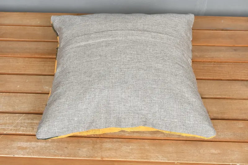 Kilim Pillow Cover, Pillow for Sofa, 16x16 Orange Pillow Sham, Pillow Cover, Interior Designer Pillow, Personalized Gift Pillow Pillow Cover - 5