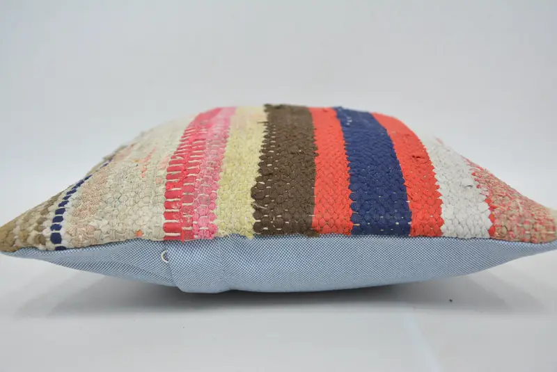 12x12 Beige Pillow, Antique Pillows, Luxury Cushion, Pillow for Couch, Sustainable Pillow Cover, Kilim Pillow Cover, Pillow Cover - 5