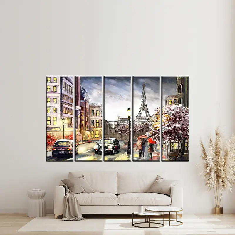 Paris Oil Painting Canvas Art, Paris Print, Paris Wall Art, Paris Canvas Wall Art, Paris Painting, Eiffel Tower Wall Art, Eiffel Tower Print - 5
