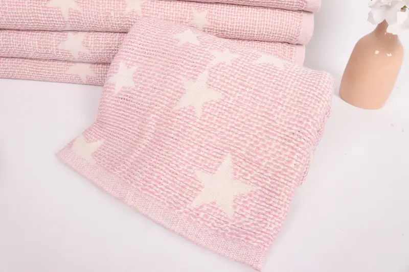 Boho Throw Blankets, Throw Blanket Couch, 50x48 Cotton Star Design Towel, Housewarming Gift, Monogram Beach Blanket, Turkish Bedcover, Gift For Him - 4