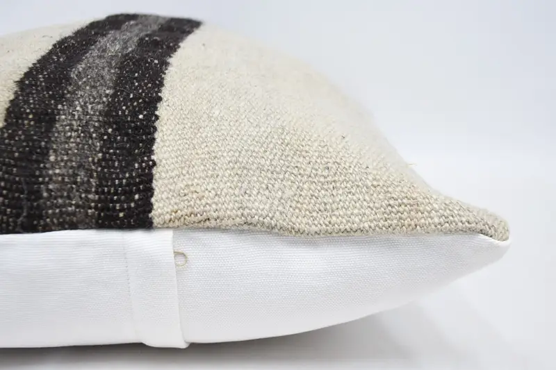 Retro Pillow Sham, 20x28 Beige Cushion, Gift Pillow, Turkish Kilim Pillow, Pillow Cover, Wholesale Cushion, Ethnical Kilim Rug Pillow - 5