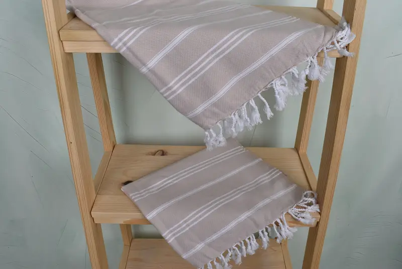 40x24 Cotton Striped Towel, Summer Gift, Monogram Kitchen Towel, Bridesmaid Gifts, Custom Tea Towel, Personalized Gifts, Best Friend Wedding Gift - 5