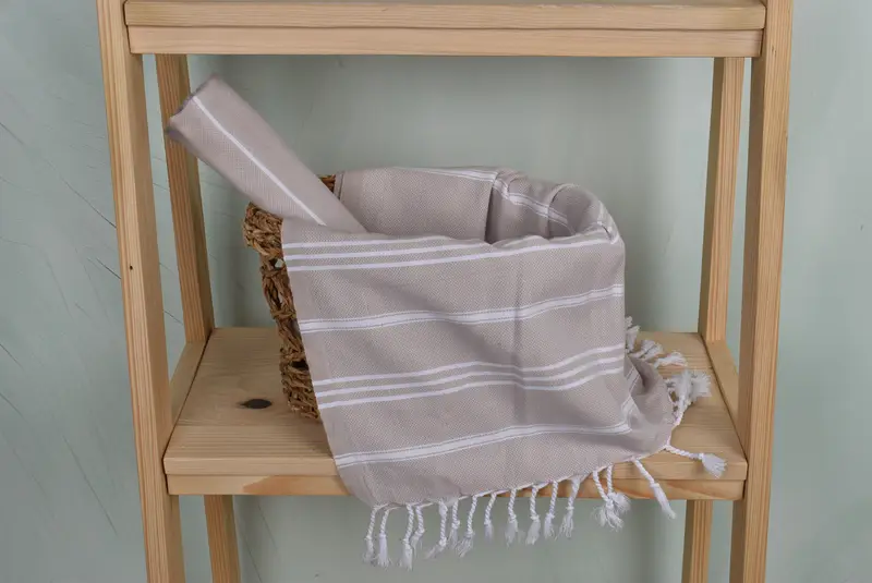 40x24 Cotton Striped Towel, Summer Gift, Monogram Kitchen Towel, Bridesmaid Gifts, Custom Tea Towel, Personalized Gifts, Best Friend Wedding Gift - 4