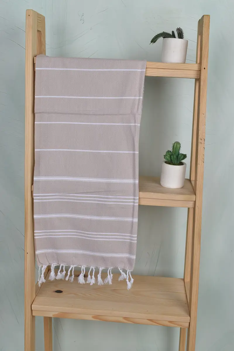 40x24 Cotton Striped Towel, Summer Gift, Monogram Kitchen Towel, Bridesmaid Gifts, Custom Tea Towel, Personalized Gifts, Best Friend Wedding Gift - 8