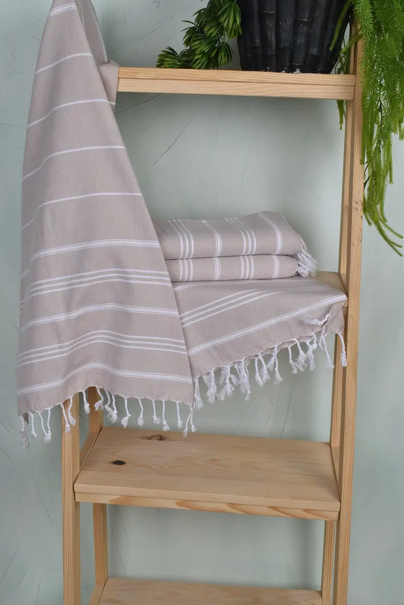 40x24 Cotton Striped Towel, Summer Gift, Monogram Kitchen Towel, Bridesmaid Gifts, Custom Tea Towel, Personalized Gifts, Best Friend Wedding Gift - 6